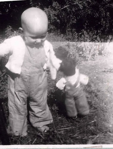 Eileen with her doll