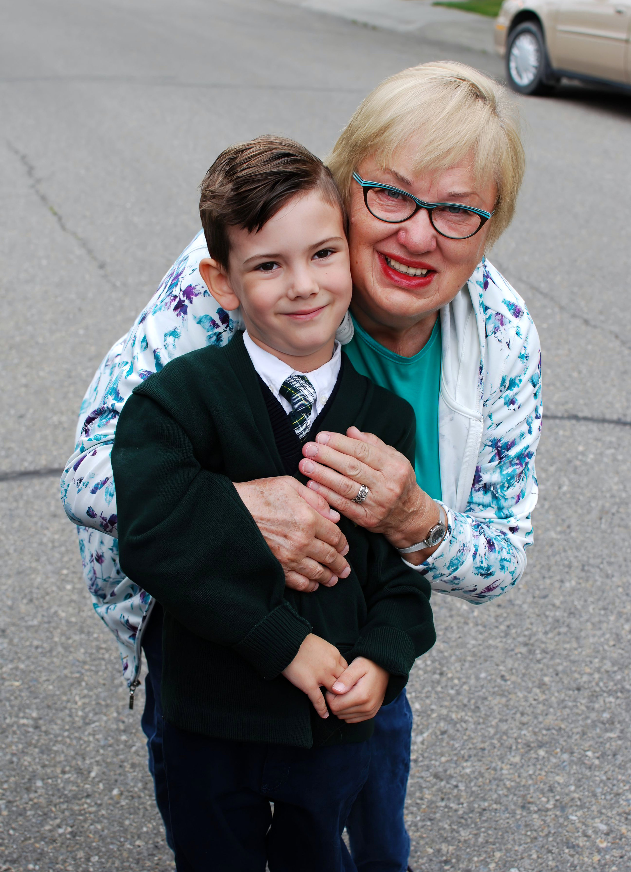 Raif’s first day of school (Calgary)